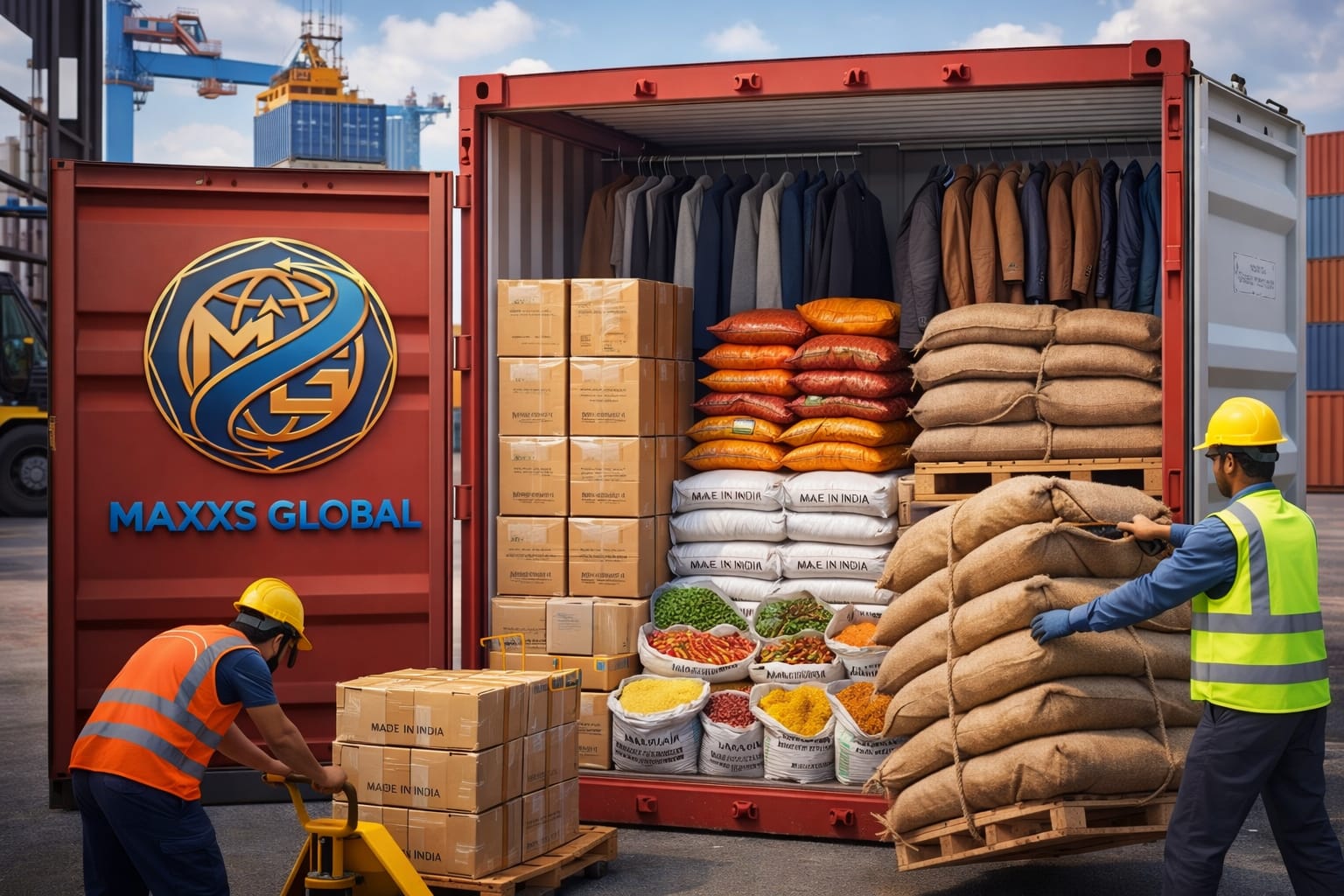Export Cargo Container Loading